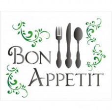 Stencil OPA 1153 Bon Appetit 20X25cm_OPA1153